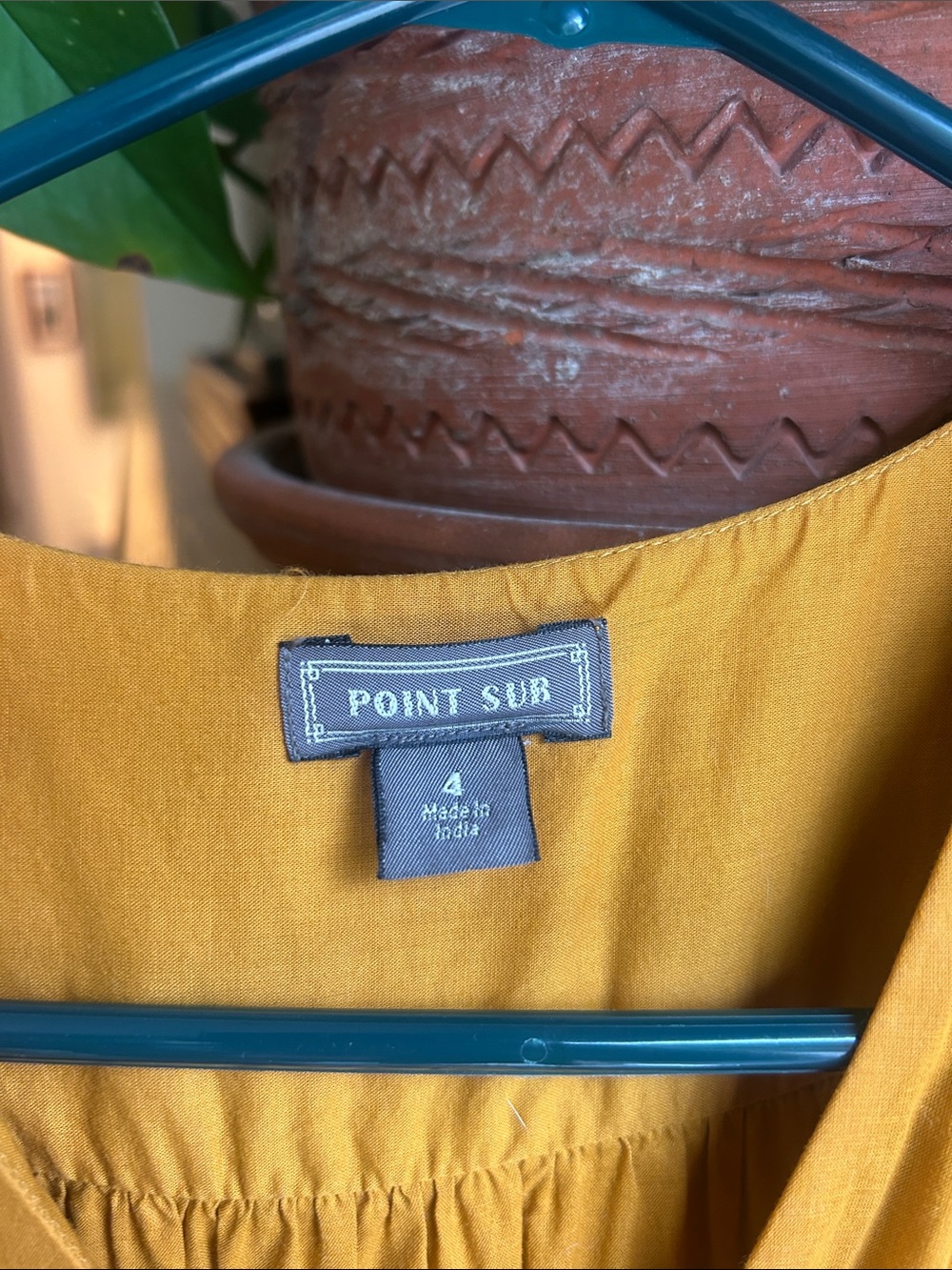 Point Sur Mustard Yellow Tiered Boho Midi Dress - Picture 3 of 9